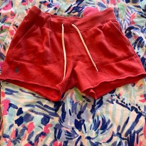 Ralph Lauren sweat shorts size small. Worn once . Excellent condition